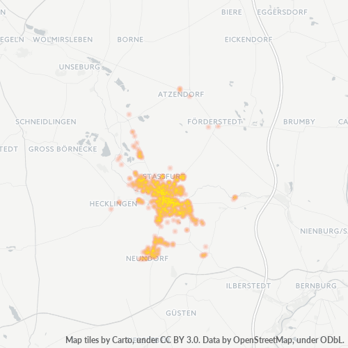 39418 Standortdichte-Heatmap