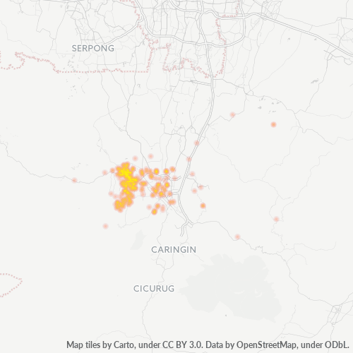 16680 Peta Panas Densitas Bisnis