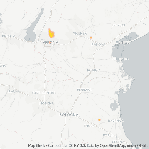 Mappa di calore per cap 37023
