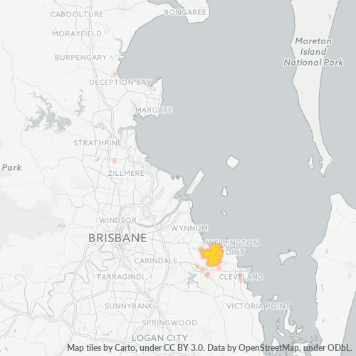 4159 Business Density Heatmap