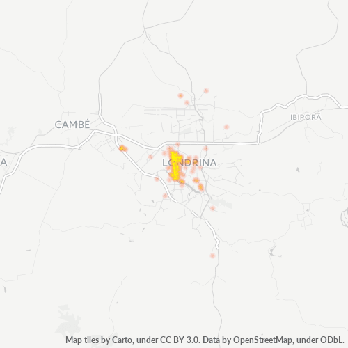 86060-000 Mapa de calor de densidad empresarial