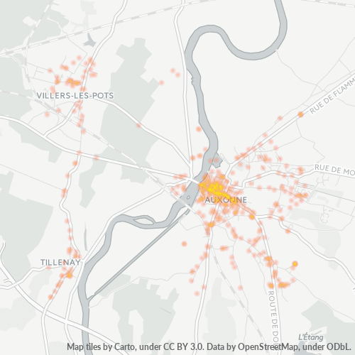 21130 Mapa de densitat de negocis 21130 Mapa de densitat de negocis