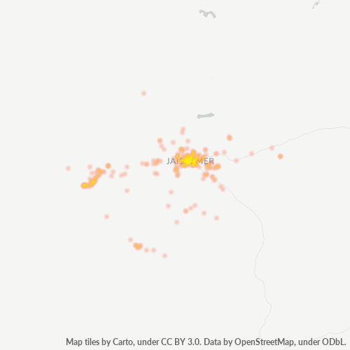 345001 Business Density Heatmap