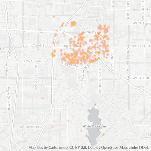 75242 Business Density Heatmap