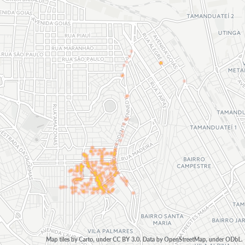 09572-000 Mapa de calor de densidad empresarial