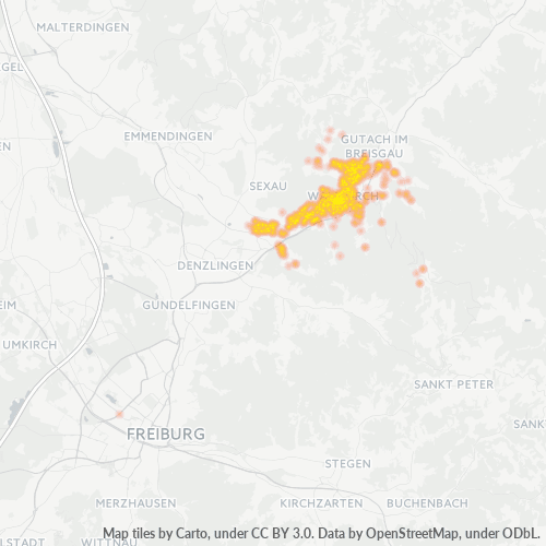 Heatmap für plz 79183