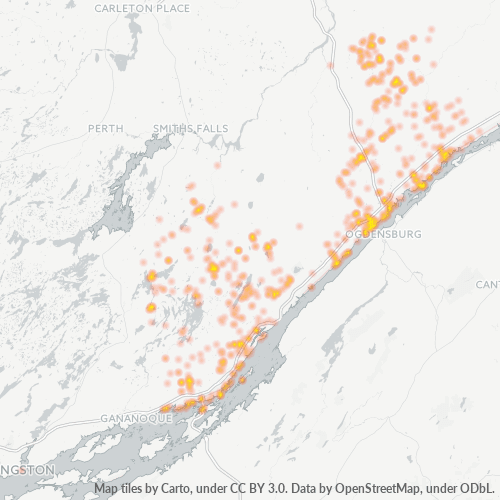 K0E Thermocarte de densité d'activité