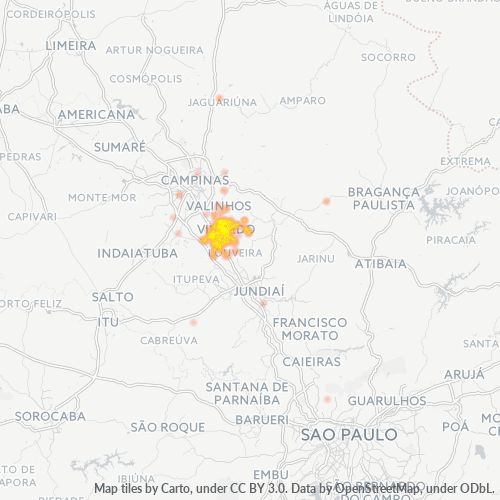 13280-000 Mapa de calor de densidad empresarial