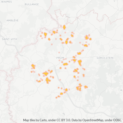 Heatmap für plz 54597