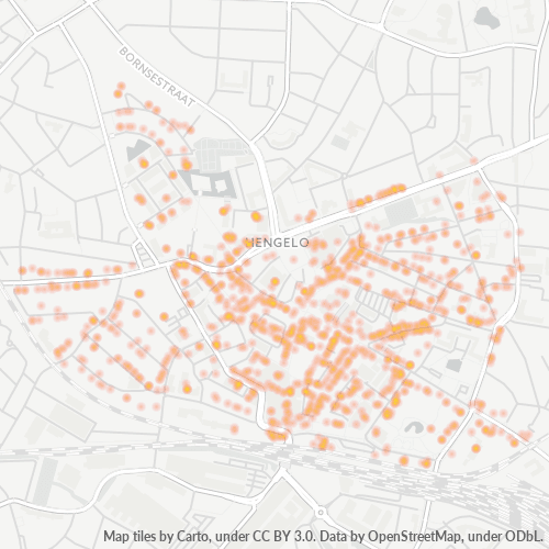 7551 Heatmap Bedrijfsdichtheid