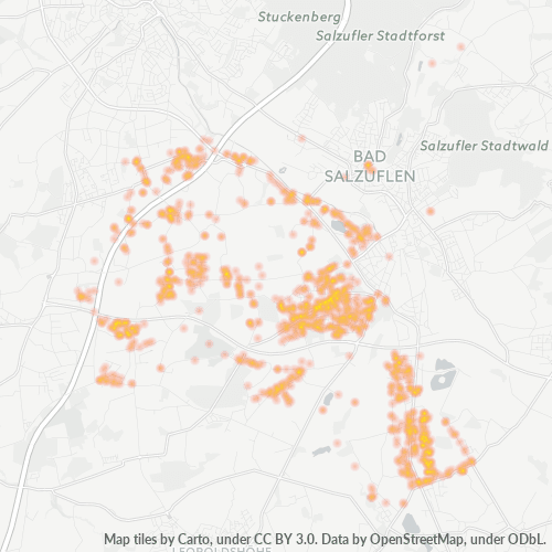Heatmap für plz 32107
