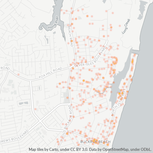 23664 Business Density Heatmap
