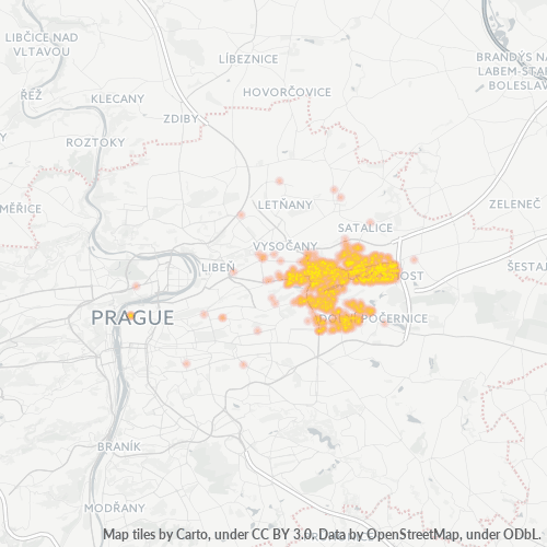 198 00 Mapa hustoty obchodu