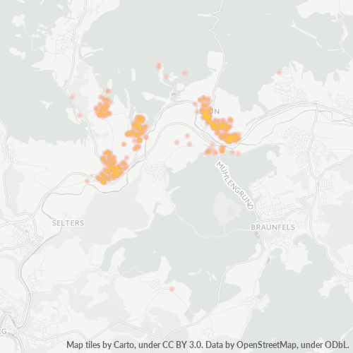 Heatmap für plz 35638