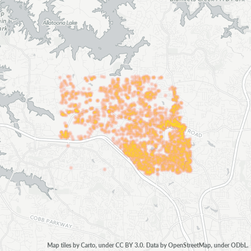 30102 Business Density Heatmap