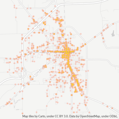 42066 Business Density Heatmap