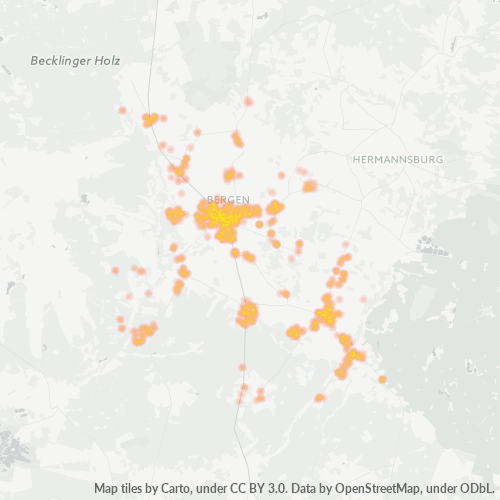 Heatmap für plz 29303
