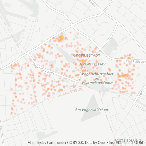 12353 Standortdichte-Heatmap
