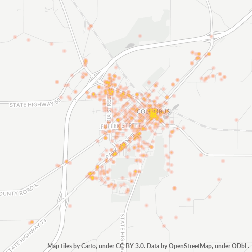 53925 Business Density Heatmap