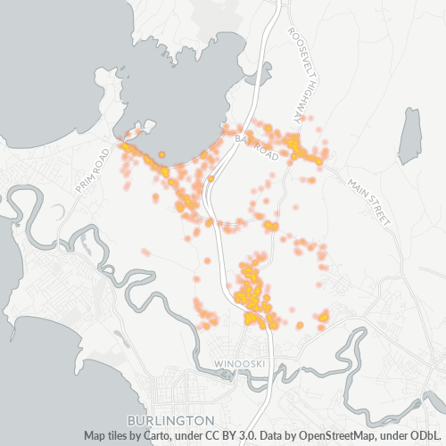 05446 Business Density Heatmap