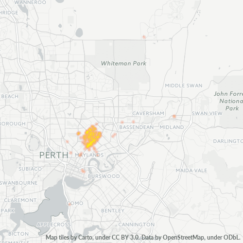 6052 Business Density Heatmap
