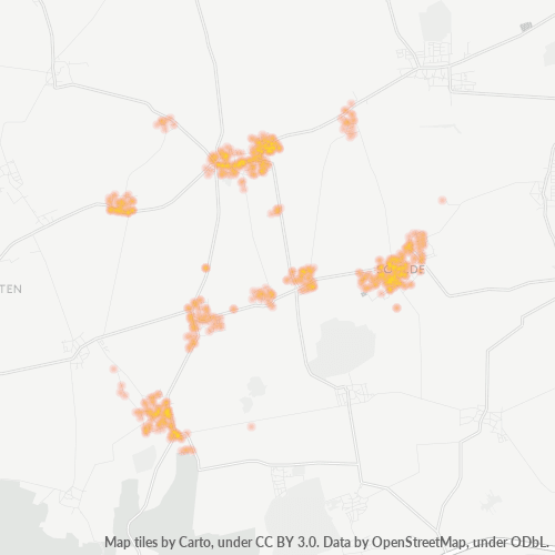 Heatmap für plz 31185
