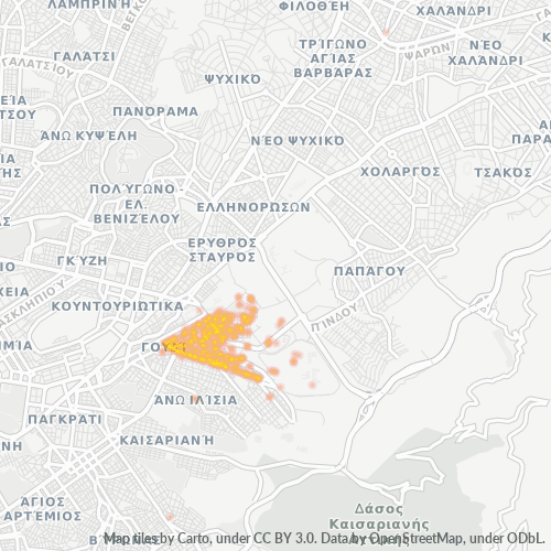 157 73 Χάρτης θερμότητας πυκνότητας επιχείρησης