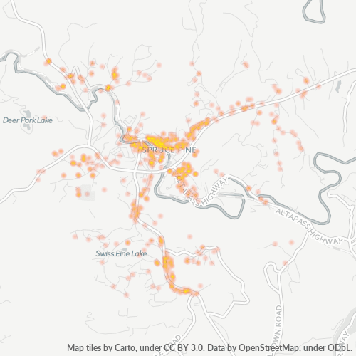 28777 Business Density Heatmap