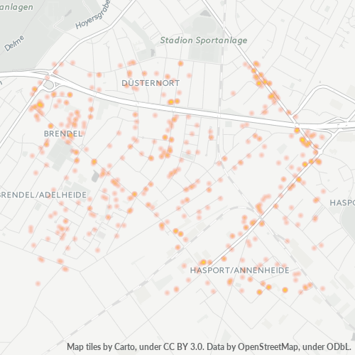 Heatmap für plz 27755