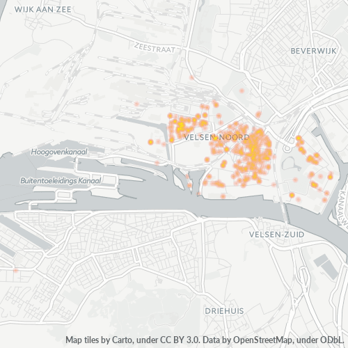 1951 Heatmap Bedrijfsdichtheid