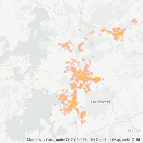 Heatmap für plz 66839