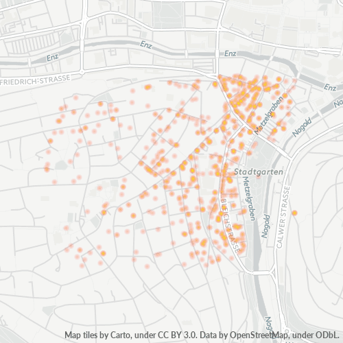 Heatmap für plz 75173
