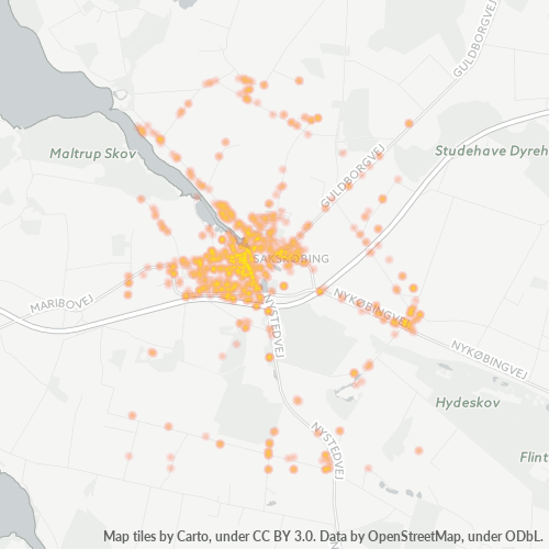4990 Heatmap over forretningstæthed