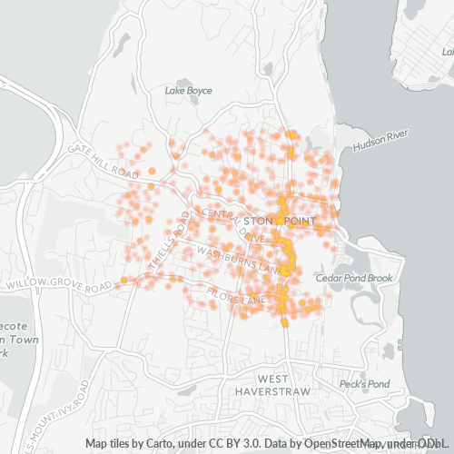 10980 Business Density Heatmap