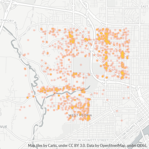 61604 Business Density Heatmap