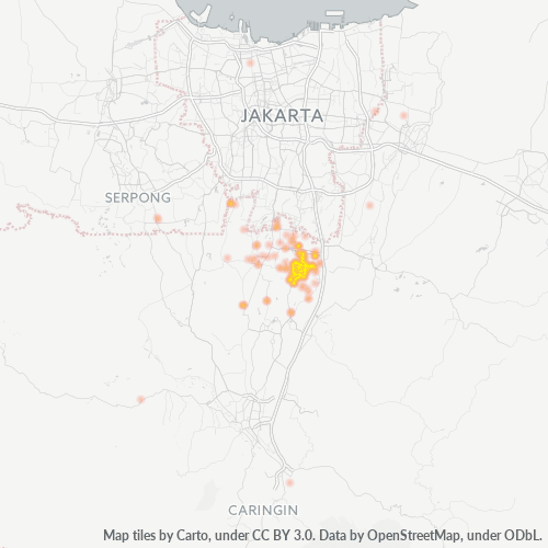 16455 Peta Panas Densitas Bisnis