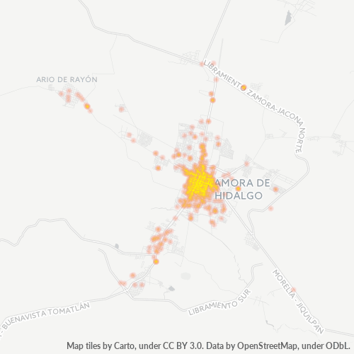 59600 Mapa de calor de densidad empresarial