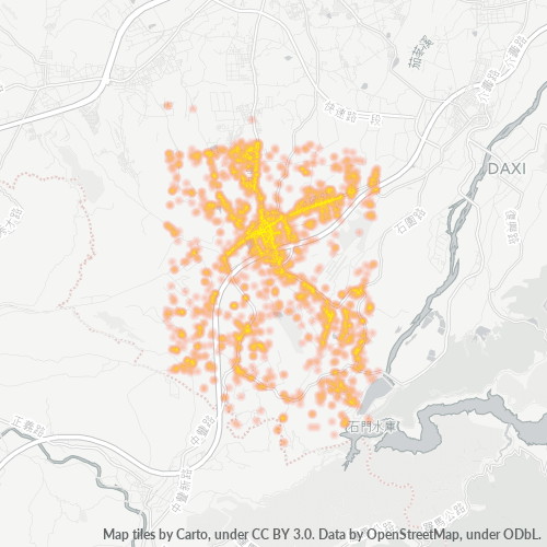 325 商業密度熱圖