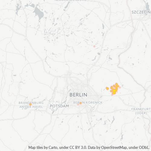 Heatmap für plz 15377