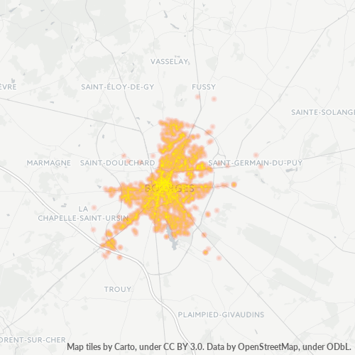 18000 Mapa de densitat de negocis 18000 Mapa de densitat de negocis
