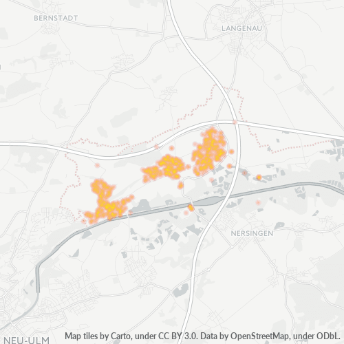 Heatmap für plz 89275