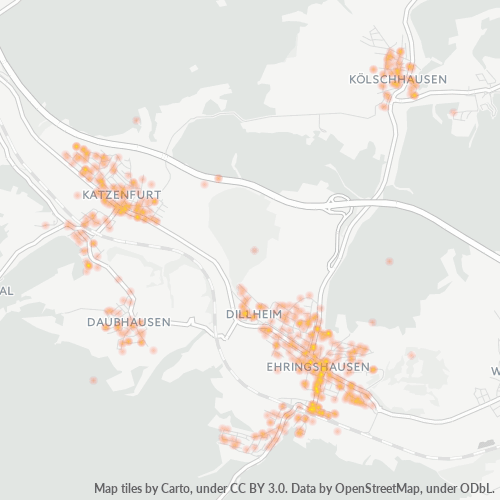 Heatmap für plz 35630