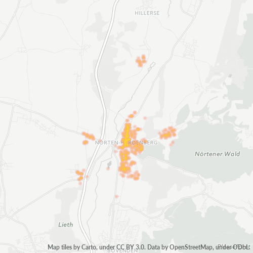 Heatmap für plz 37176