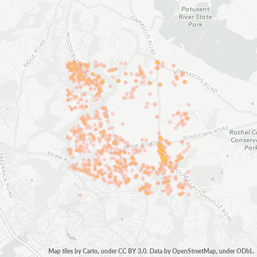 20882 Business Density Heatmap