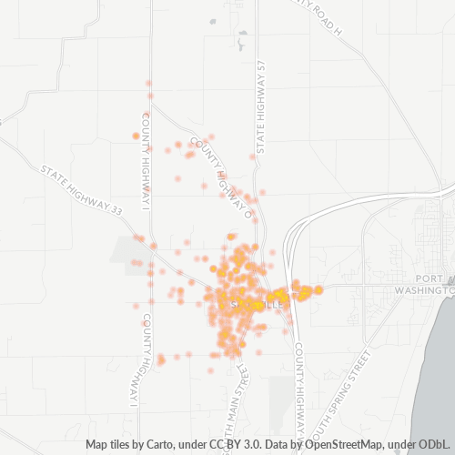 53080 Business Density Heatmap