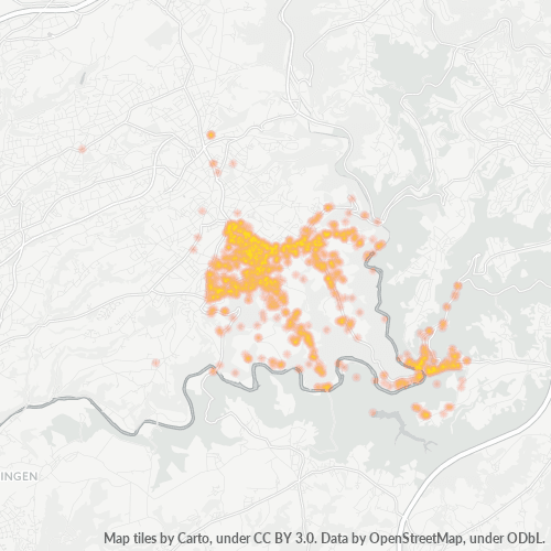 Heatmap für plz 42659