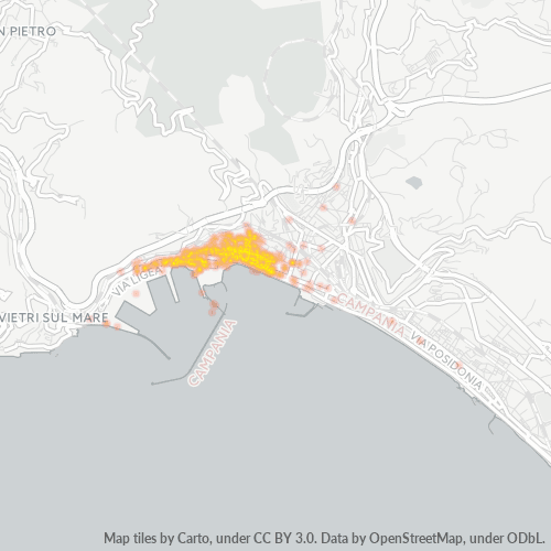 Mappa di calore per cap 84121