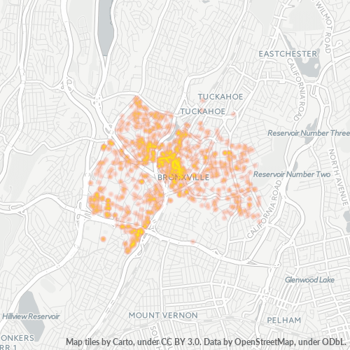 10708 Business Density Heatmap
