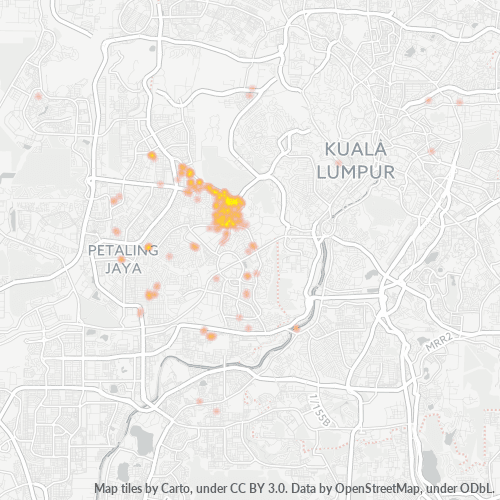 46350 Heatmap Ketumpatan Perniagaan
