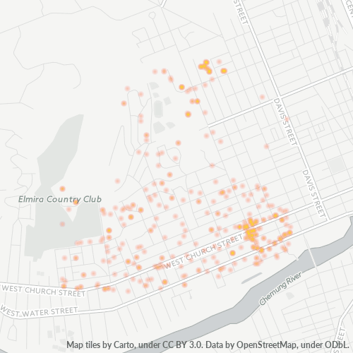 14905 Business Density Heatmap